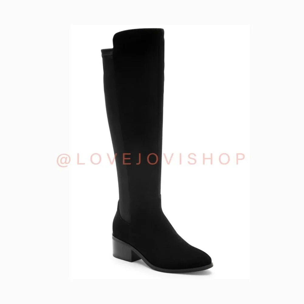 Boots | Blondo Black Suede Over-the-Knee Waterproof | Classic Minimalist Flats 9